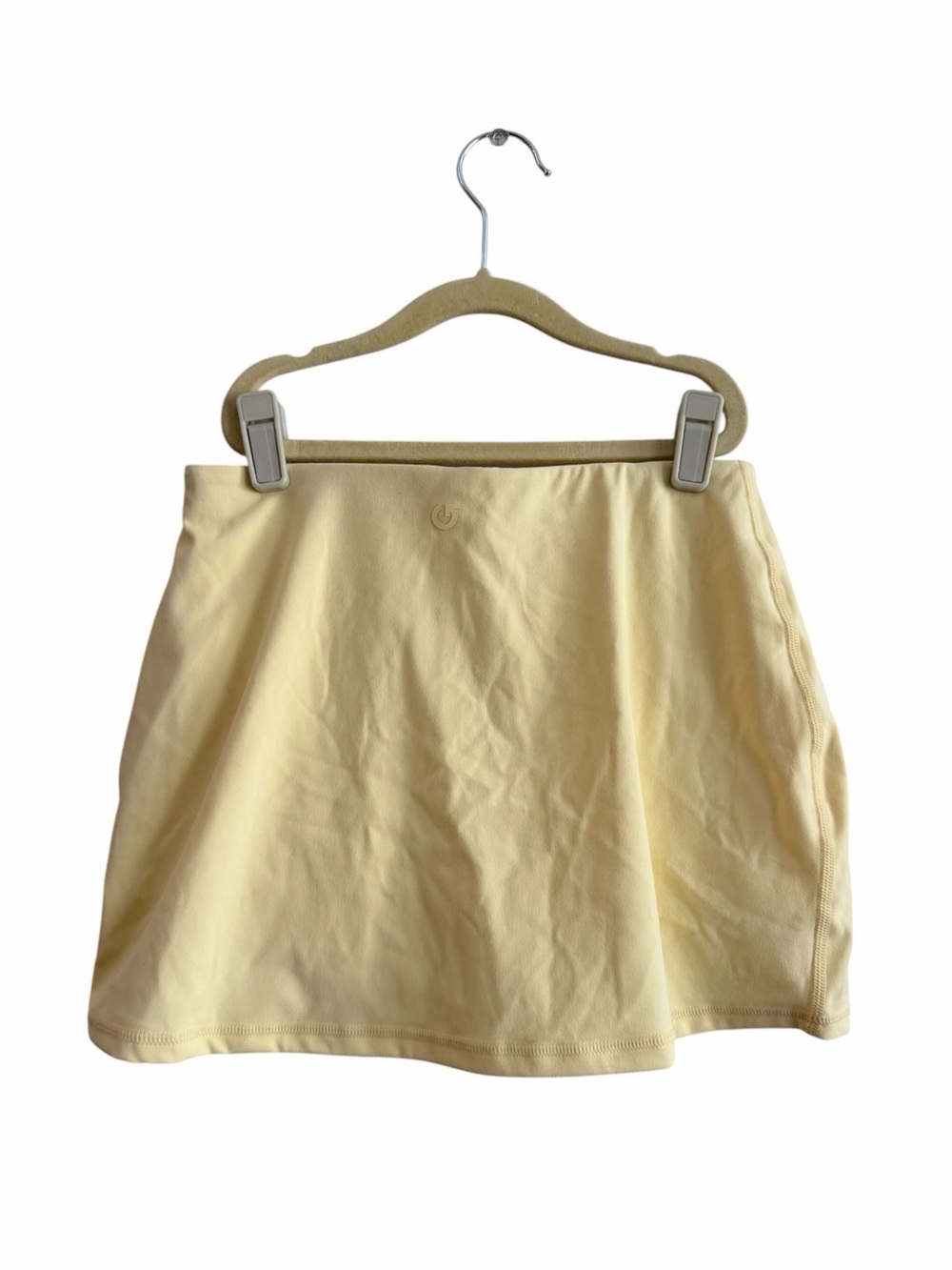 Garage Active Low-Rise A-line Yellow Athletic Micro Skort - Picture 7 of 10
